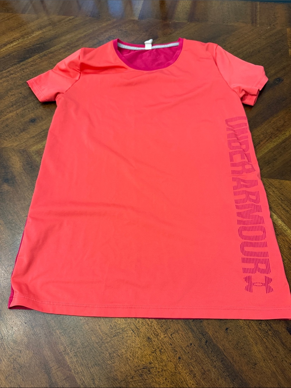 Under Armour Coral Short-Sleeve Active Tee with Side Logo